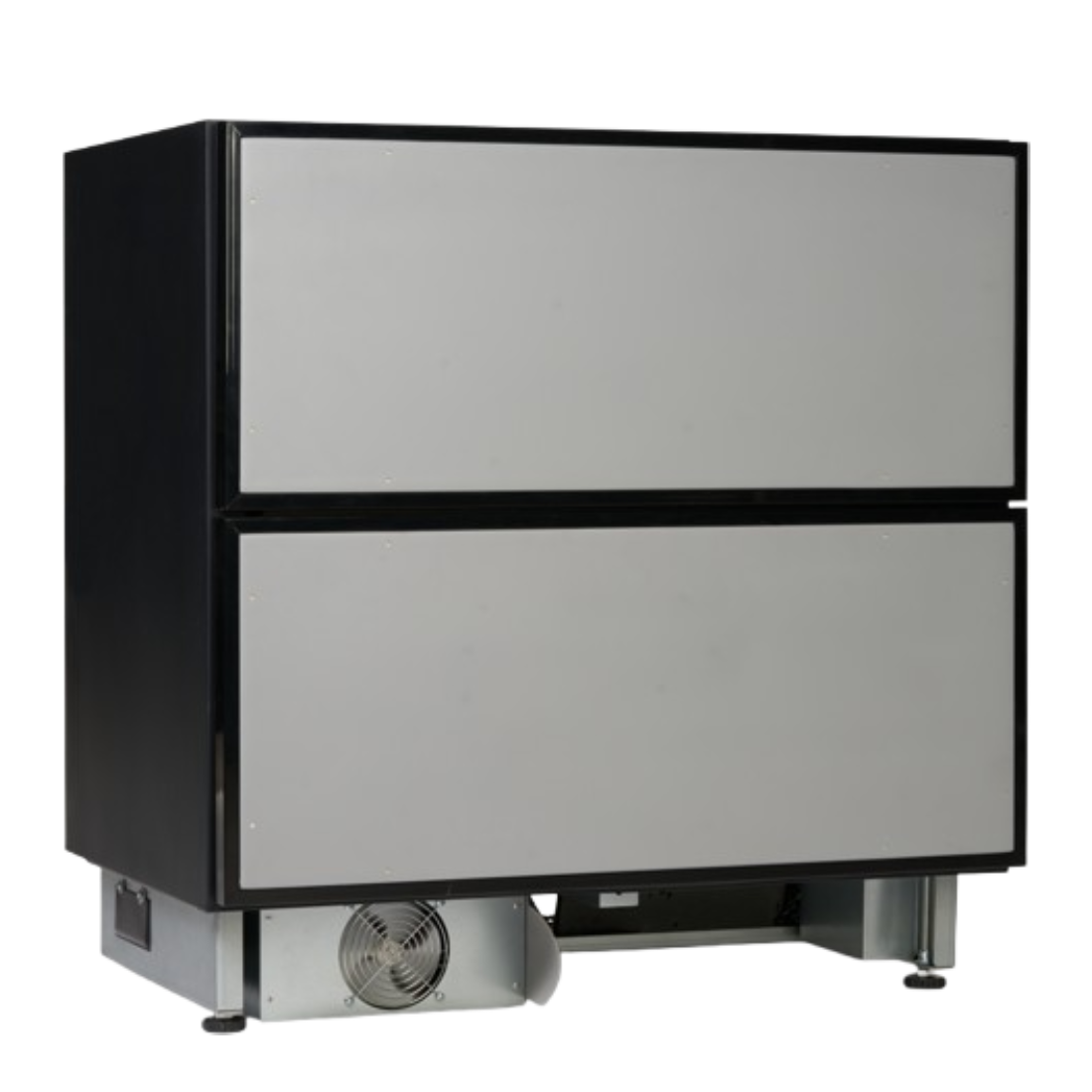 Norcool Unterbau Kühlschrank mit Schubladen G3 mattschwarz 2_1